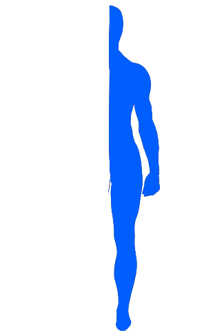 split right blue