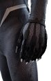 [Platinum] Puff Printed Black Panther Spandex Lycra Costume with Necklace and Claws