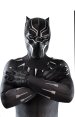 [Platinum] Puff Printed Black Panther Spandex Lycra Costume with Necklace and Claws