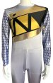 [Platium] Power Rranger DINO Force Brave Grey Satin Printed Costume