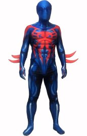 2099 S-guy Printed Spandex Lycra Bodysuit with 3D Muscle Shadings and Fins