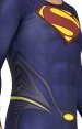 3D Cut Superman Printed Spandex Lycra Costume with Rubber Chest Symbol and Cape