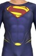 3D Cut Superman Printed Spandex Lycra Costume with Rubber Chest Symbol and Cape