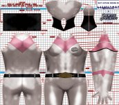 80s Voltron V6 Pink Dye-Sub Spandex Lycra Costume