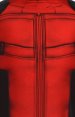 Advanced Sewed Movie Deadpool Printed on Red Spandex Lycra Zentai Costume with 3D Muscle Shades and Padding