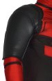 Advanced Sewed Movie Deadpool Printed on Red Spandex Lycra Zentai Costume with 3D Muscle Shades and Padding