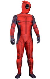 Advanced Sewed Movie Deadpool Printed Spandex Lycra Zentai Costume with 3D Muscle Shades