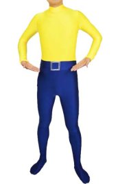 Alias the Spider Costume| Yellow and Royal Blue Super Hero Zentai Costume
