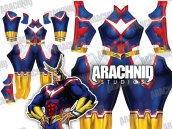 All Might Female Dye-Sub Spandex Lycra Costume