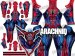 ALL NEW SPIDER-MAN Dye-Sub Printed Spandex Lycra Costume
