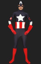 American Captain Spandex Lycra Unisex Zentai Costume