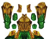 Aquaman Printed Spandex Lycra Costume Pattern By ArachnidStudio