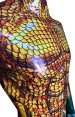 Aquaman PU Printed Spandex Costume no hood no hand no foot