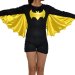 B-guy Black and Yellow Spandex Lycra Costume with Wings