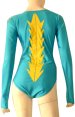 Babyblue and Yellow Spandex Lycra Leotard