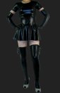 Black 3-Set Shiny Metallic Dress