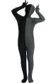 Black and Dark Grey Split Kids Zentai Suit
