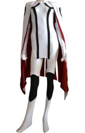 Black and White Dress and Cape Set Superhero Costume
