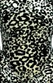 Black and White Leopard Thicken Velvet Zentai Suit