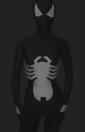 Black and White Lycra Spandex S-guy Zentai Suit