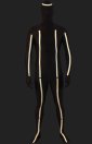 Black and White Strips Spandex Lycra Full Body Suit / Zentai Suit