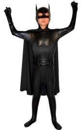 Black B-guy Shiny Metallic Kids Costume