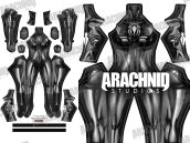 BLACK CAT Symbiote Dye-Sub Printed Spandex Lycra S-guy Costume