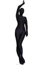 Black Oil Shiny Nylon Sexy Spandex Zentai Bodysuit