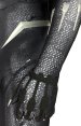 Black Panther Costume with Puff Printings,Claws and Necklace