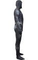Black Panther Costume with Puff Printings,Claws and Necklace