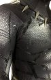 Black Panther Costume with Puff Printings,Claws and Necklace