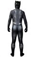 Black Panther Costume with Puff Printings ,Claws,Necklace and Helmet
