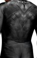 Black Panther Printed Spandex Lycra Costume with 3D Muscle Shading