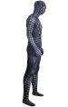 Black S-guy Printed Spandex Lycra Costume with Muscle Shadings and Mirror Lenses