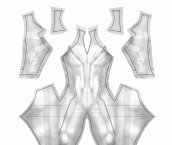 Black Widow 2020 White Printed Spandex Lycra Costume