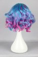 Blue and Pink Short Lolita Cosplay Wig