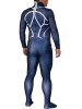 Blue and White Printed Spandex Lycra Superhero Zentai Costume with 3D Muscle Shading