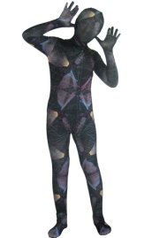 Blue Galaxy Printed Kids Zentai Suit