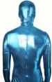 Blue Shiny Full Body Zentai Suit | New Fabric with Spider Eyes