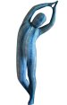 Blue Snake Skin Printed Kids Zentai Suit