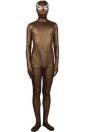 Bronze Shiny Zentai Suit | New Fabric with Spider Eyes Bronze Shiny Zentai Suit | New Fabric with Spider Eyes