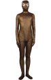 Bronze Shiny Zentai Suit | New Fabric with Spider Eyes