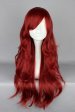 Burgundy Long Lolita Cosplay Wig 2