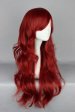 Burgundy Long Lolita Cosplay Wig 2