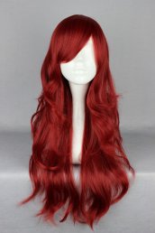 Burgundy Long Lolita Cosplay Wig 2