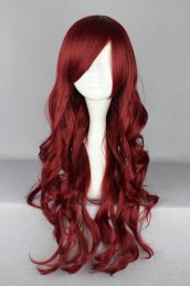 Burgundy Long Lolita Cosplay Wig