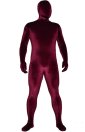 Burgundy Thick Velvet Spandex Zentai Full Bodysuit Burgundy Thick Velvet Spandex Zentai Full Bodysuit