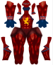 Captain Britain Printed Spandex Lycra Costume