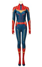 Captain Marvel Prined Spandex Lycra Costume