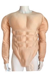 Carnation Spandex Muscle Padding Upper Bodysuit
